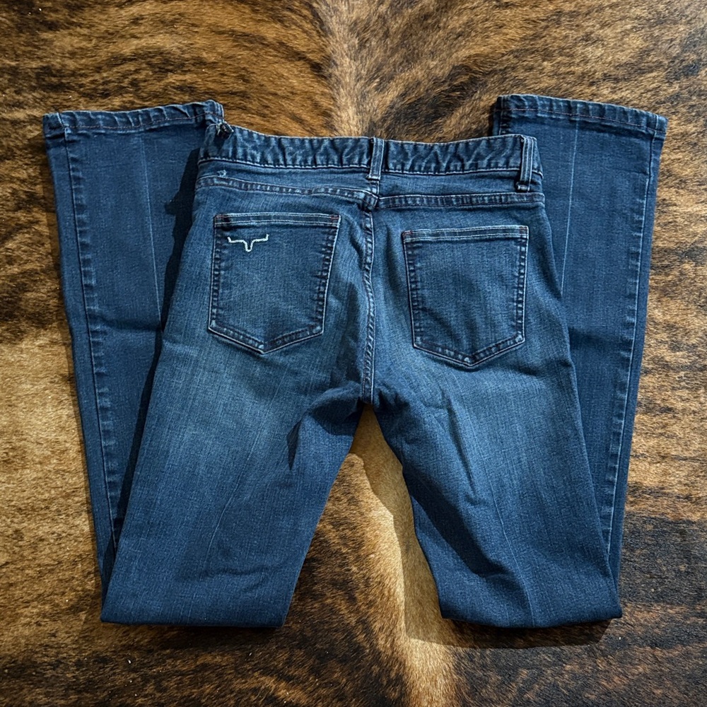 Kimes Ranch Women's Boot Cut Jeans in Dark Blue